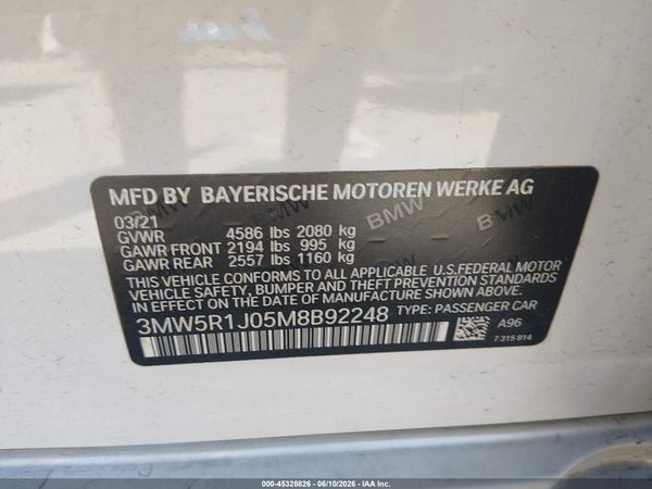 2021 BMW 330I
