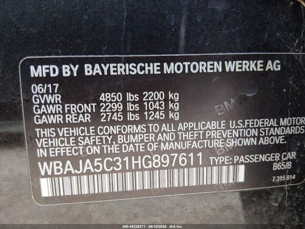 2017 BMW 530I