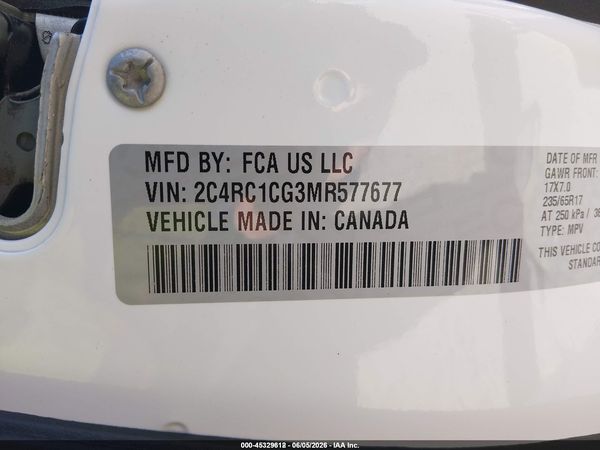 2021 CHRYSLER VOYAGER LX