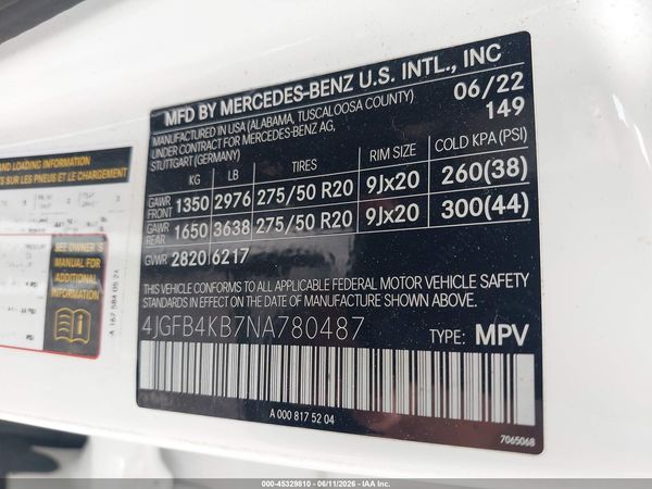 2022 MERCEDES-BENZ GLE 350 4MATIC