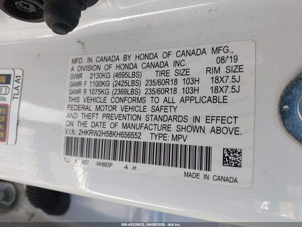 2019 HONDA CR-V EX