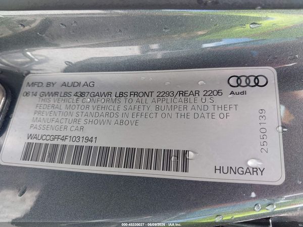 2015 AUDI A3 1.8T PREMIUM