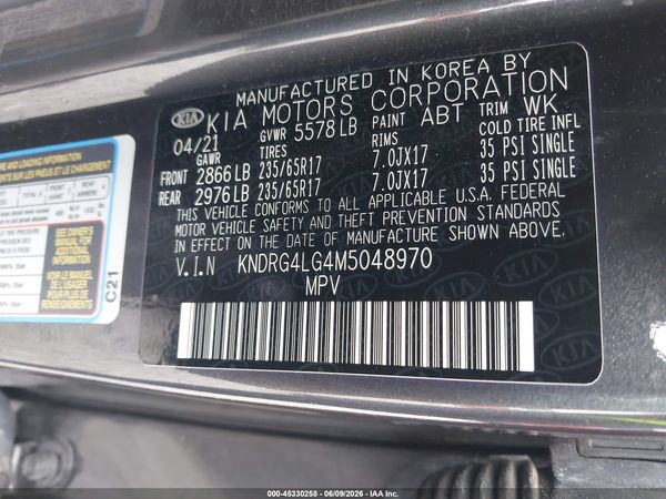 2021 KIA SORENTO S