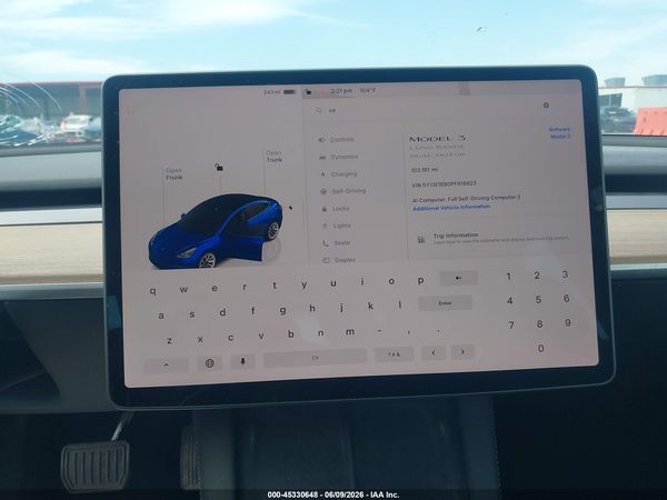 2023 TESLA MODEL 3