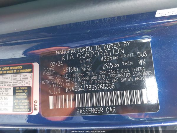 2025 KIA K5 EX