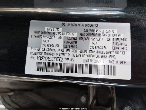 2020 MAZDA CX-5 TOURING