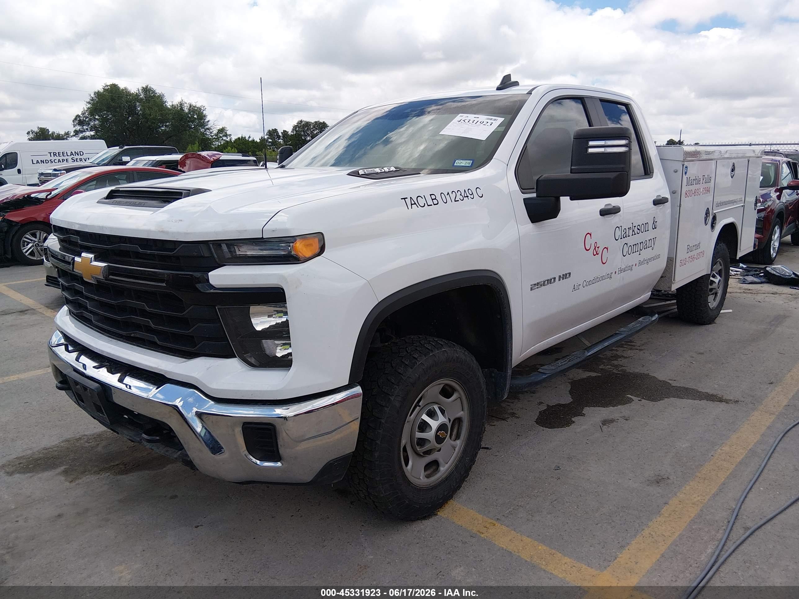 2024 CHEVROLET SILVERADO 2500HD 2WD  LONG BED WORK TRUCK — I2