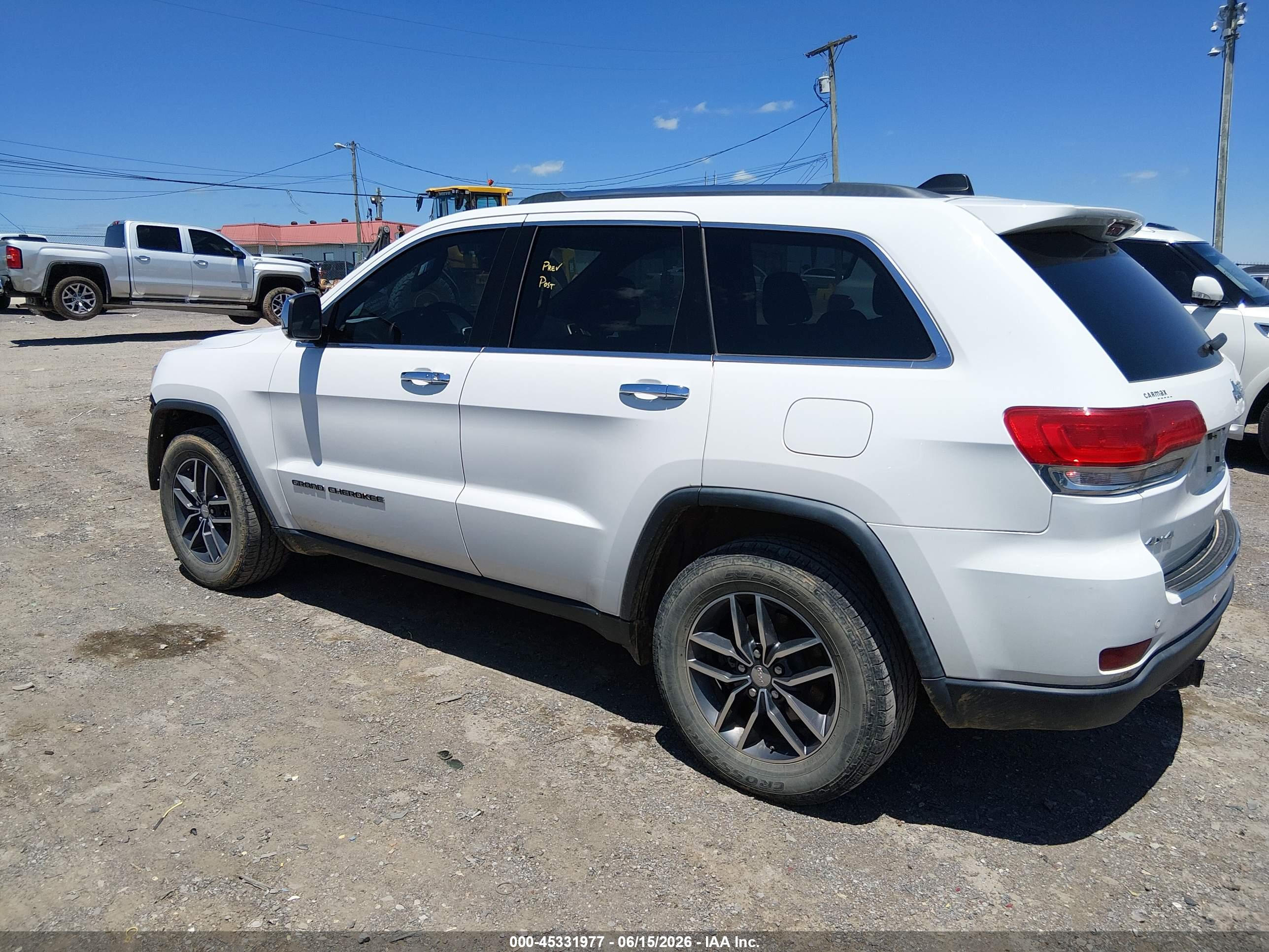 2017 JEEP GRAND CHEROKEE LIMITED 4X4