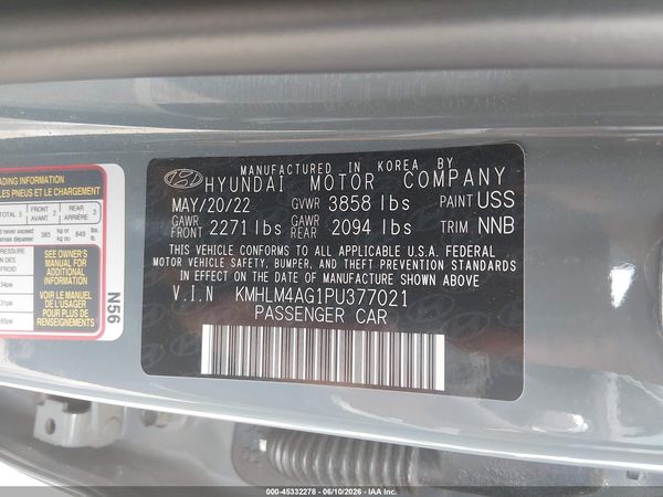 2023 HYUNDAI ELANTRA SEL