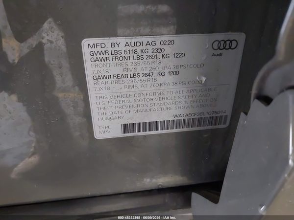 2020 AUDI Q3