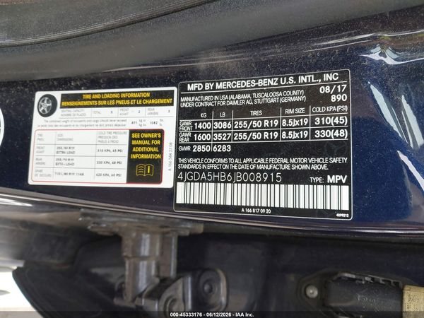2018 MERCEDES-BENZ GLE 350 4MATIC