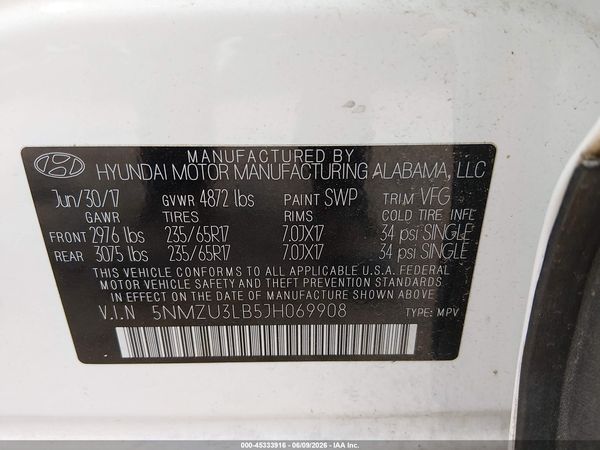 2018 HYUNDAI SANTA FE SPORT 2.4L