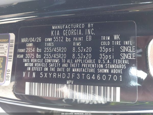 2026 KIA SORENTO X-LINE EX