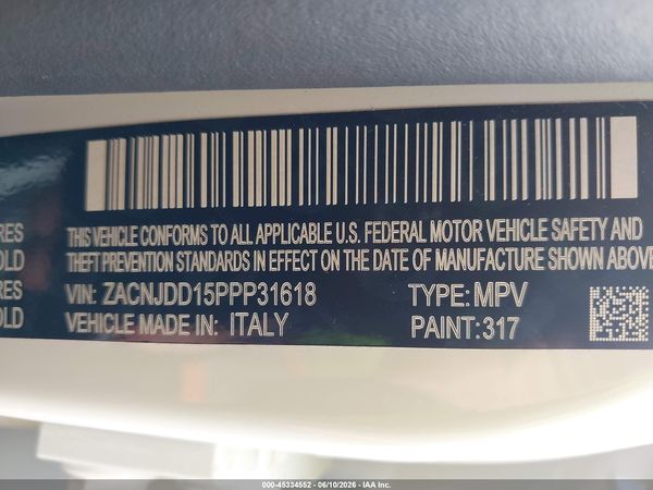 2023 JEEP RENEGADE LIMITED 4X4