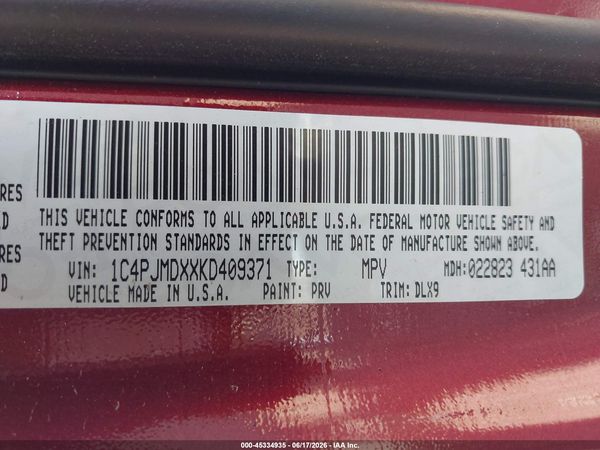 2019 JEEP CHEROKEE LIMITED 4X4