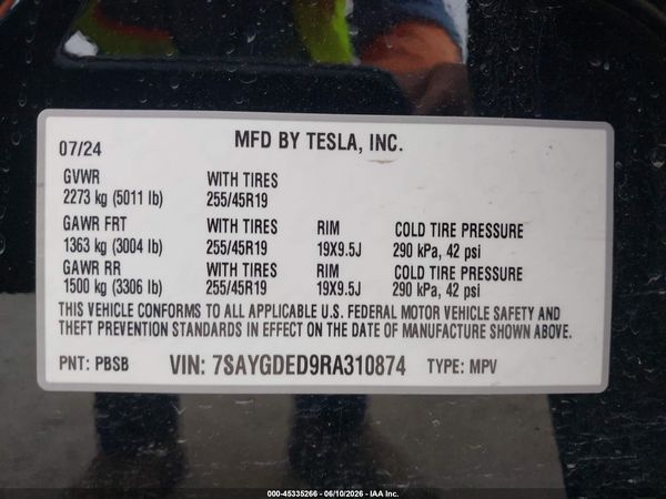 2024 TESLA MODEL Y