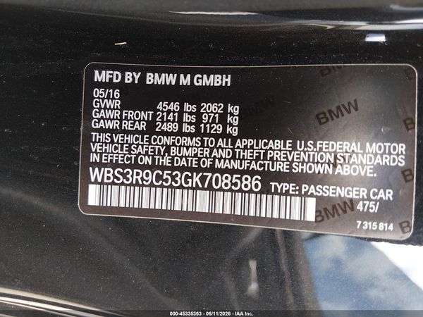 2016 BMW M4