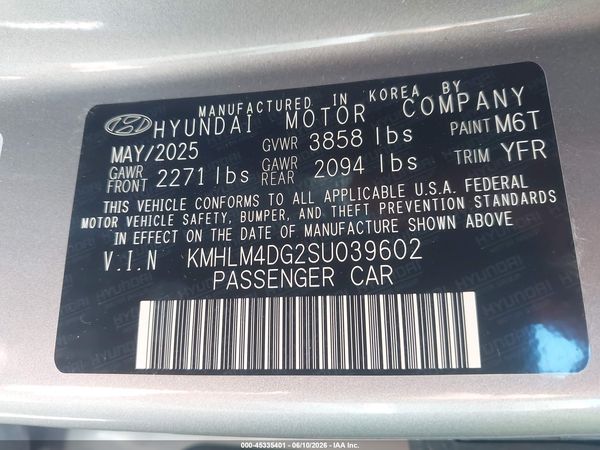 2025 HYUNDAI ELANTRA SEL Sport