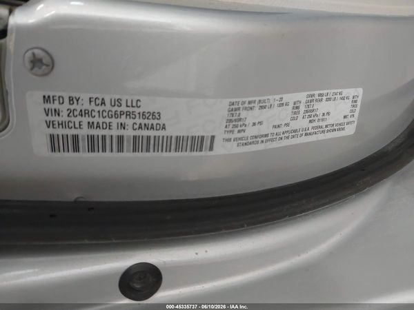 2023 CHRYSLER VOYAGER LX