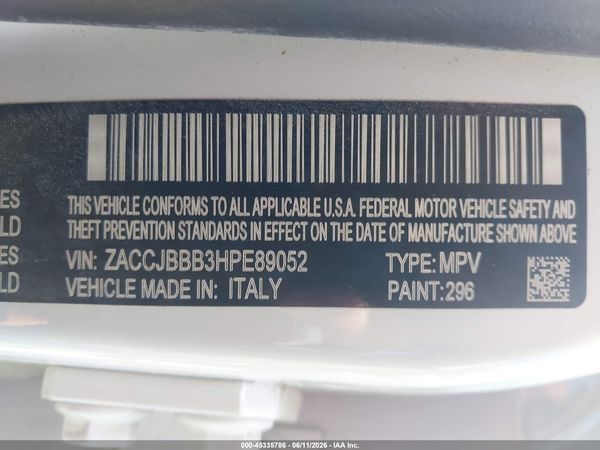 2017 JEEP RENEGADE LATITUDE 4X4