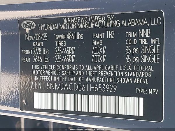 2026 HYUNDAI TUCSON SE