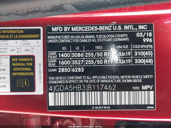 2018 MERCEDES-BENZ GLE 350 4MATIC