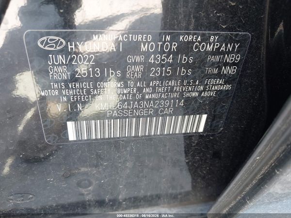 2022 HYUNDAI SONATA SEL