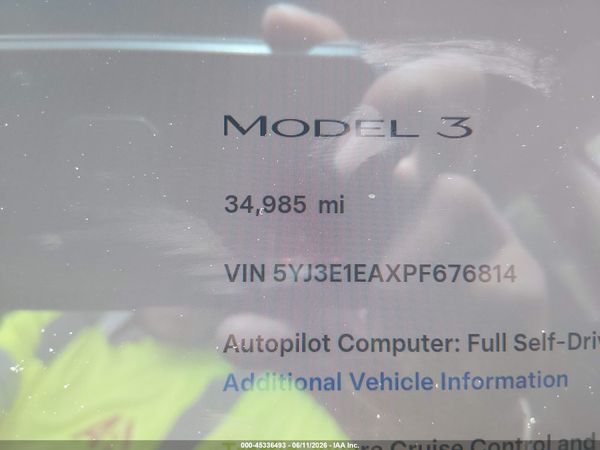 2023 TESLA MODEL 3 REAR-WHEEL DRIVE