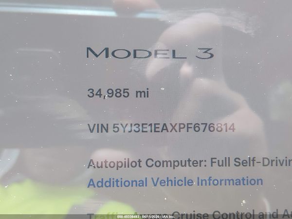2023 TESLA MODEL 3 REAR-WHEEL DRIVE