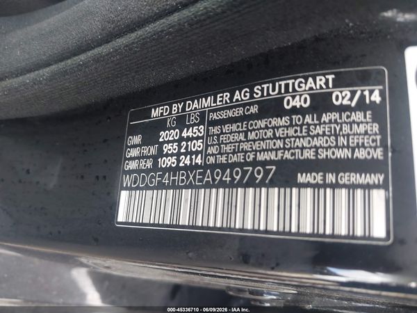 2014 MERCEDES-BENZ C 250 C250