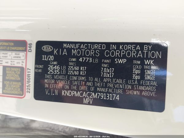 2021 KIA SPORTAGE LX