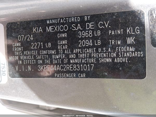 2024 KIA FORTE GT