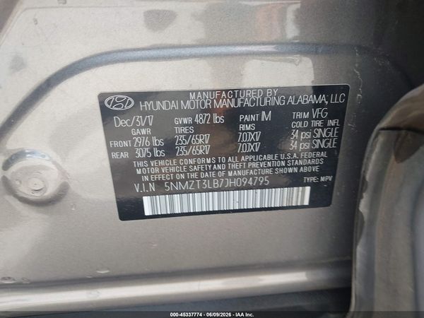 2018 HYUNDAI SANTA FE SPORT 2.4L