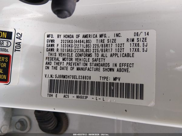 2014 HONDA CR-V EX-L