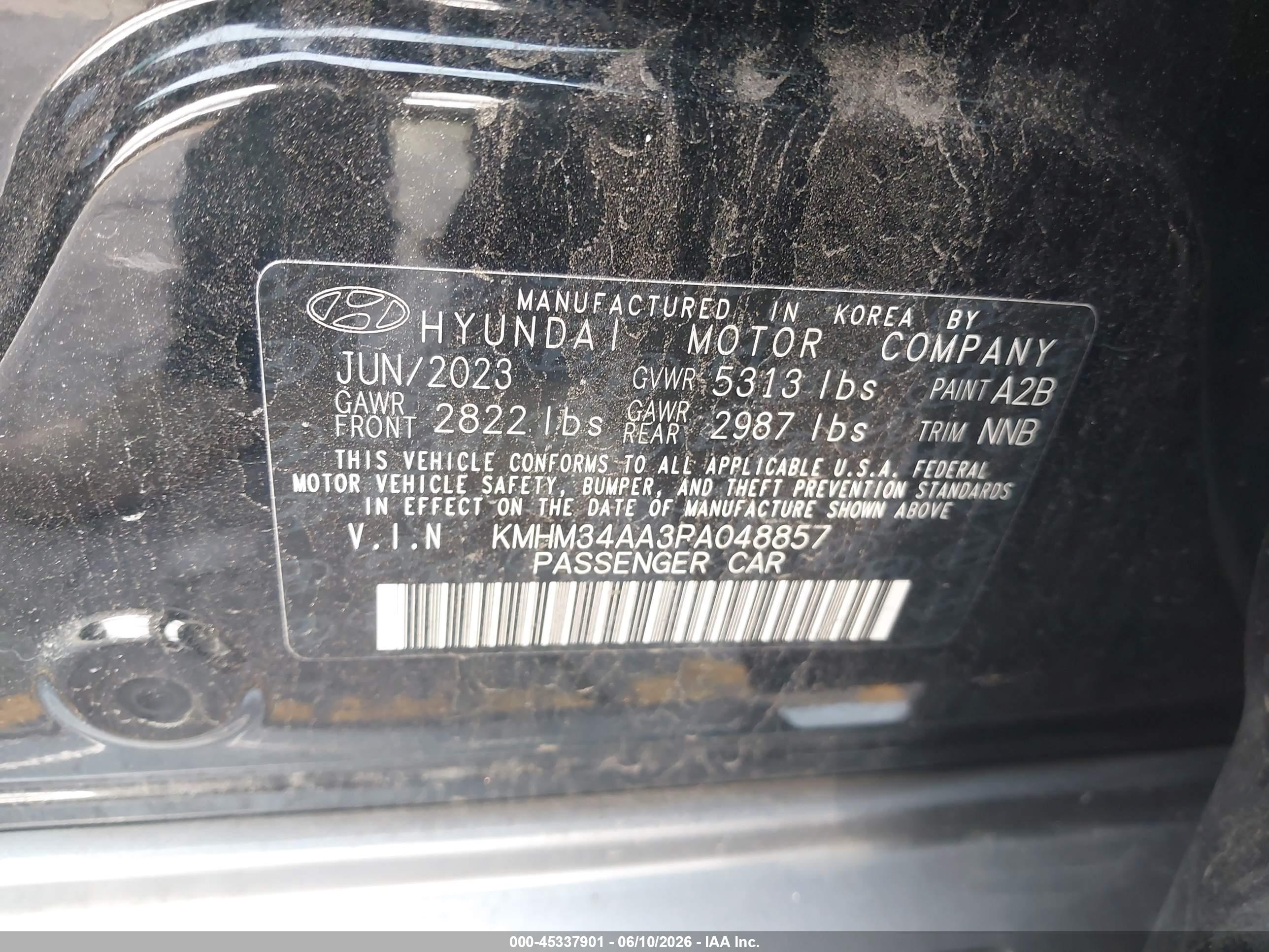2023 HYUNDAI IONIQ 6 SEL