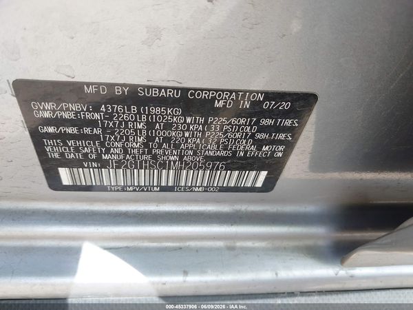 2021 SUBARU CROSSTREK SPORT