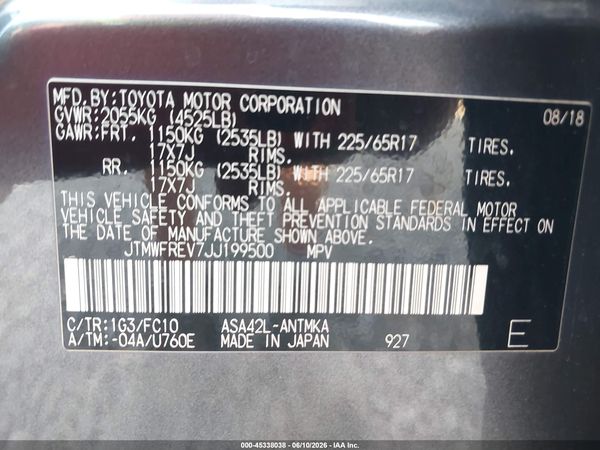 2018 TOYOTA RAV4 XLE