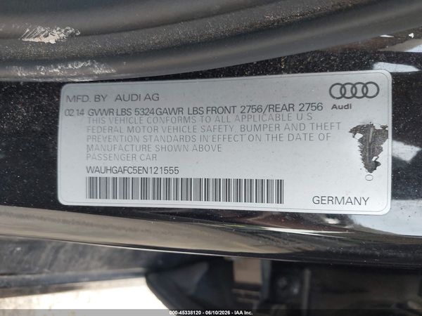2014 AUDI A6 3.0T PREMIUM PLUS