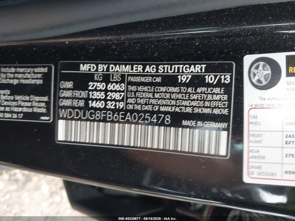 2014 MERCEDES-BENZ S 550 4MATIC