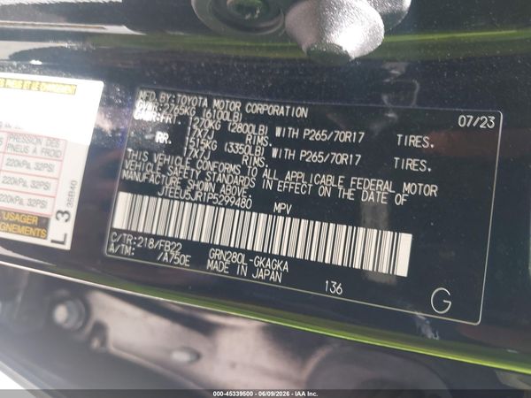 2023 TOYOTA 4RUNNER SR5