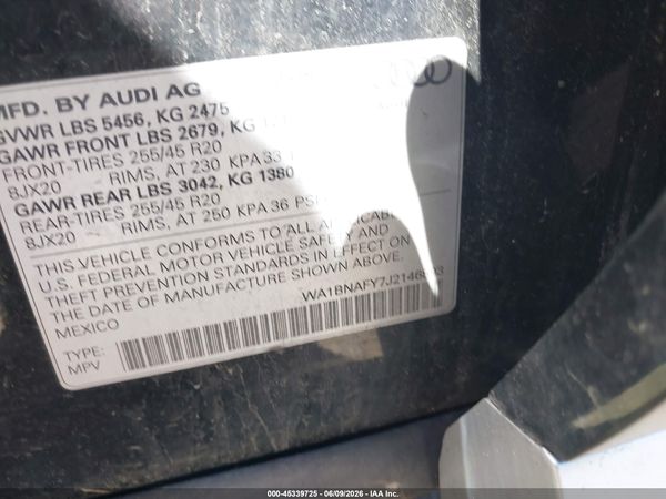 2018 AUDI Q5