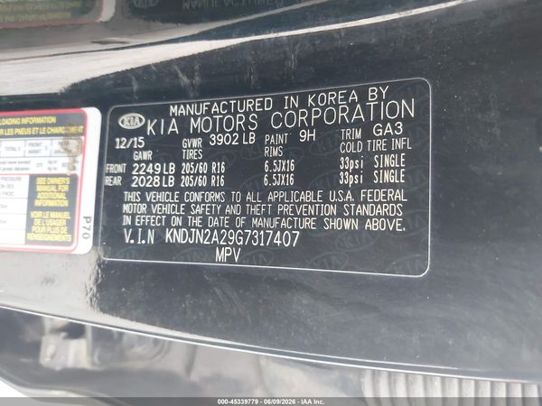 2016 KIA SOUL Plus