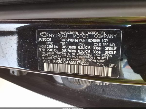 2021 HYUNDAI KONA SE