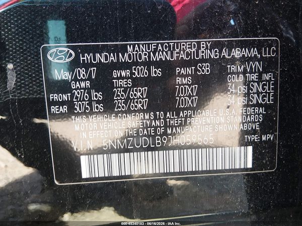 2018 HYUNDAI SANTA FE SPORT 2.4L