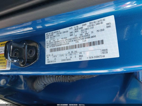 2021 FORD F-150 XL