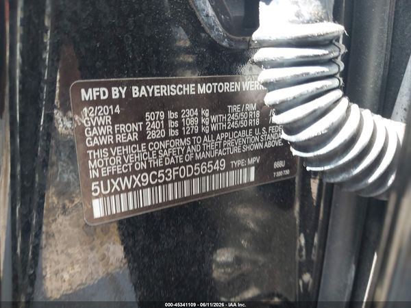 2015 BMW X3 XDRIVE28I