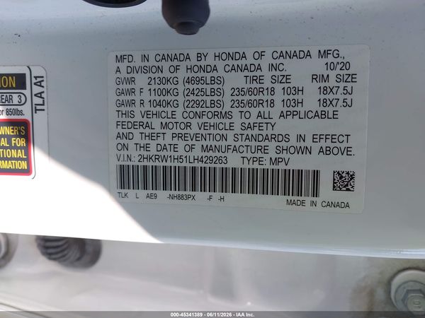 2020 HONDA CR-V 2WD EX