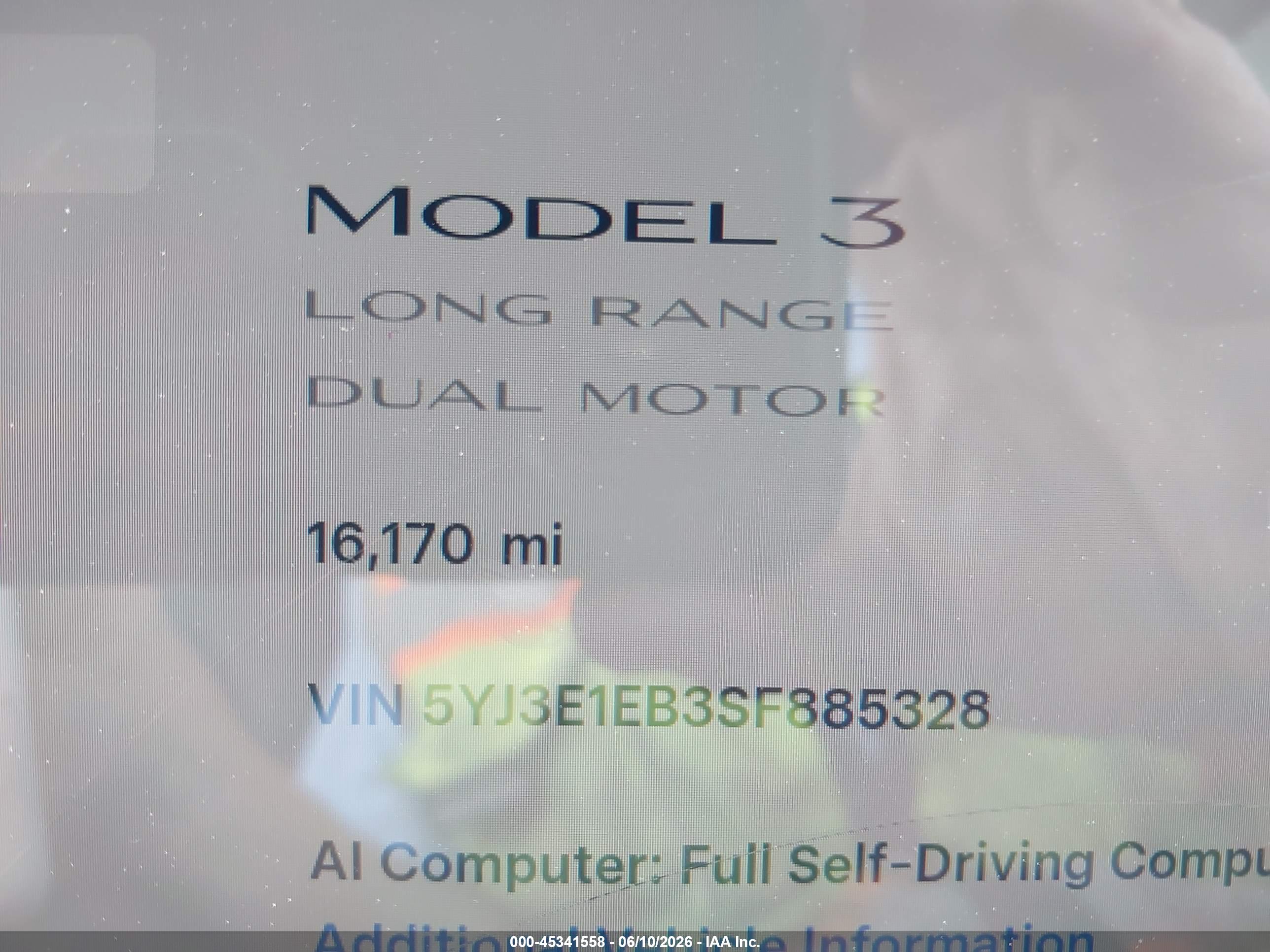 2025 TESLA MODEL 3