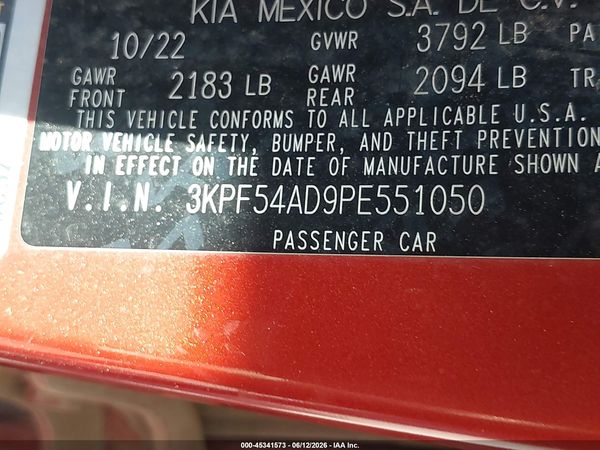 2023 KIA FORTE GT-LINE