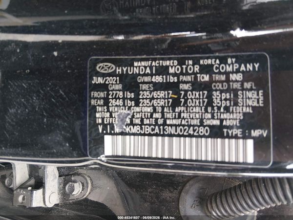 2022 HYUNDAI TUCSON HYBRID BLUE
